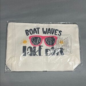 Boat Waves Lake Days Canvas Pouch